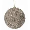 6" Champagne Metallic Mini Bead Ball Ornament Set Of 6 1 6" Champagne Metallic Mini Bead Ball Ornament Set Of 6 -Christmas decorations 4390269943