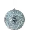 6" Blue Iced Ball Set Of 6 -Christmas decorations 4390270925