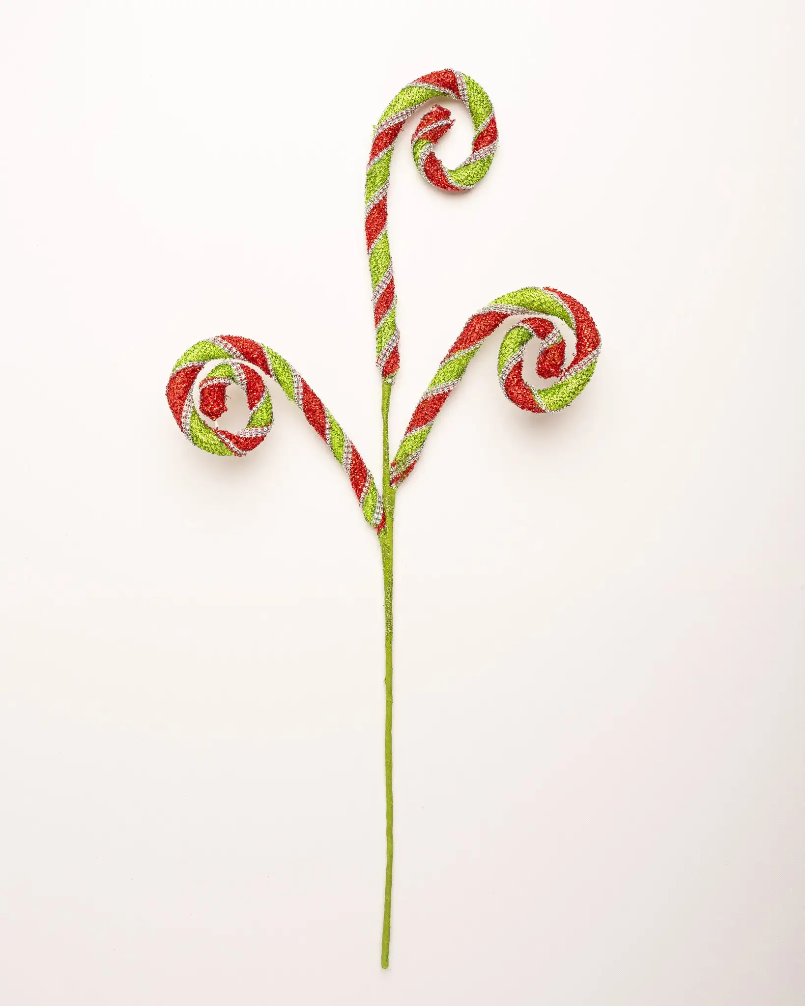 30" Glitter Rhinestone Striped Candy Cane Pick Set Of 6 3 30" Glitter Rhinestone Striped Candy Cane Pick Set Of 6