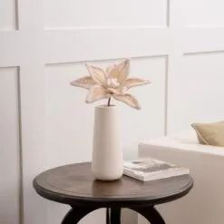 20" Burlap Faux Fur Edge Poinsettia Set Of 12 -Christmas decorations 4390277422 3