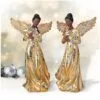 14" Gold Regal Angel Set Of 2 -Christmas decorations 4390295683 01ceece8 cb68 4974 a3d6 5dd8a0ec6180