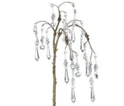 30" Gold Crystal Drop Spray Set Of 6