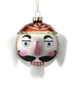 4" Nutcracker Ornament Set Of 2