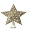 12" Gold Glitter Star Tree Topper -Christmas decorations 4390303183