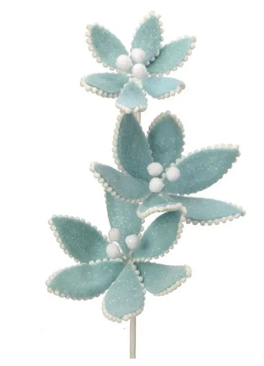 24" Pastel Candy Poinsettia Stem Set Of 6 6 24" Pastel Candy Poinsettia Stem Set Of 6 - Image 4