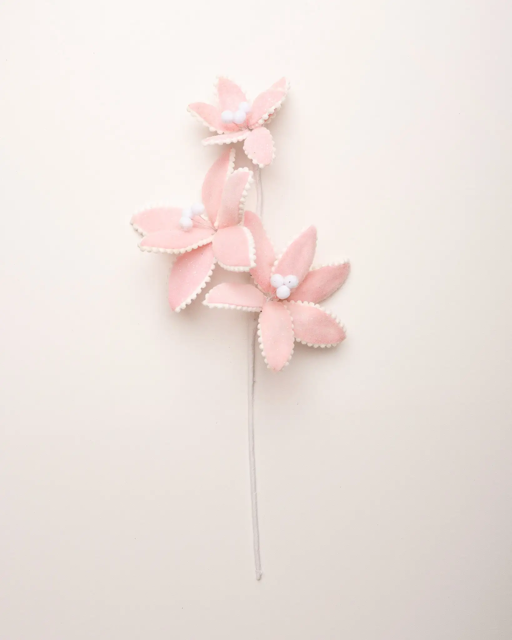 24" Pastel Candy Poinsettia Stem Set Of 6 3 24" Pastel Candy Poinsettia Stem Set Of 6