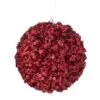 4" Red Sequined Jewel Ball Ornament Set Of 6 -Christmas decorations 4390310219