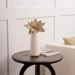 24" Micro Beaded Sequins Poinsettia Stem Set Of 6 -Christmas decorations 4390310251 3