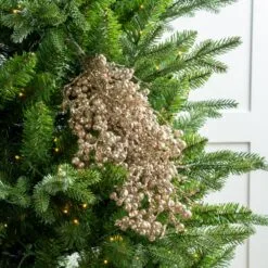 18" Gold Berry Twing Spray Set Of 6