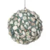 4" Aqua Seashell Ball Set Of 2 -Christmas decorations 4390316373