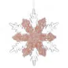 6" Pink Jeweled Snowflake Ornament Set Of 9 -Christmas decorations 4390318849 1