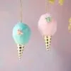 Glitterville Studios 4.5" Cotton Candy Ornaments Assorted Set Of 2 -Christmas decorations 4482812205