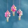 Glitterville Studios 5.5" Bundle Of Ballons Assorted Ornament Set Of 3 -Christmas decorations 4482817795a