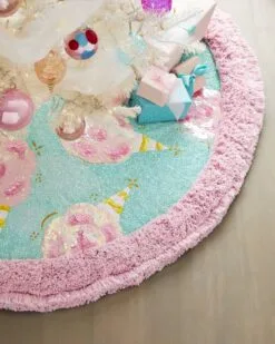 Glitterville Studios 60" Velvet Cotton Candy Tree Skirt