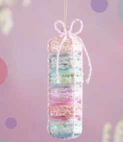 Glitterville Studios 5" Macaron Stack Ornament