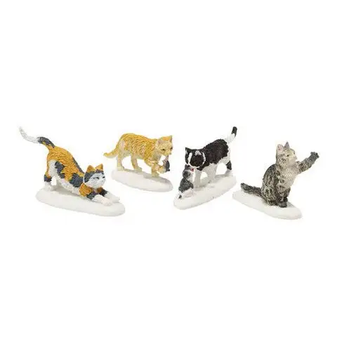 Village Accessory Stray Cat Strut Pack Of 4 3 Village Accessory Stray Cat Strut Pack Of 4