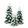 Village Accessory Winter Pines Set Of 3 -Christmas decorations 4554432826