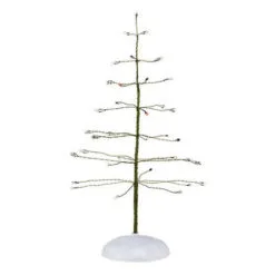 Village Accessory Red & White Twinkle Brite Tree