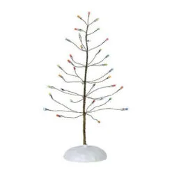 Village Accessory Winter Brite Multicolor Tree