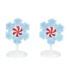 Village Accessory Lit Peppermint Snowflakes -Christmas decorations 4554496363