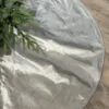 72" Silver Metallic Dupion Tree Skirt -Christmas decorations 4861204141