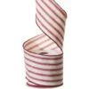 4" X 10 YD Peppermint Striped Ribbon -Christmas decorations 4889314818