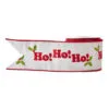 4" X 10 YD Ho Ho Ho Embroidered Ribbon 2 4" X 10 YD Ho Ho Ho Embroidered Ribbon -Christmas decorations 4889325228