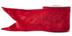 4" X 10 YD Red Velvet Ribbon