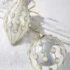 4" Pearl Embellished Assorted Ornament Set Of 4 -Christmas decorations 4889328313 1