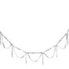 4 FT Scalloped Jewel Garland Unlit -Christmas decorations 4889353646