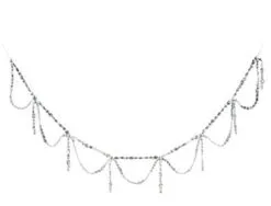 4 FT Scalloped Jewel Garland Unlit