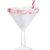 6" Pink Peppermint Martini Ornament Set Of 2 -Christmas decorations 4889354186