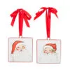 4" Santa Ornament Assorted Set Of 6 -Christmas decorations 48893548433 1