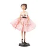 24" Paris Brunette Lady Doll With Stand -Christmas decorations 5414455386186