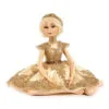 17" Gold Lace Sitting Doll -Christmas decorations 5414455478003