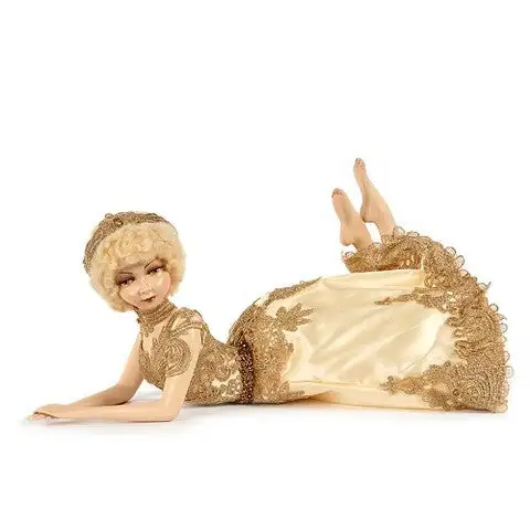 19" Gold Lace Lying Doll 3 19" Gold Lace Lying Doll