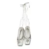 10" White & Silver Jeweled Winter Ballet Slippers