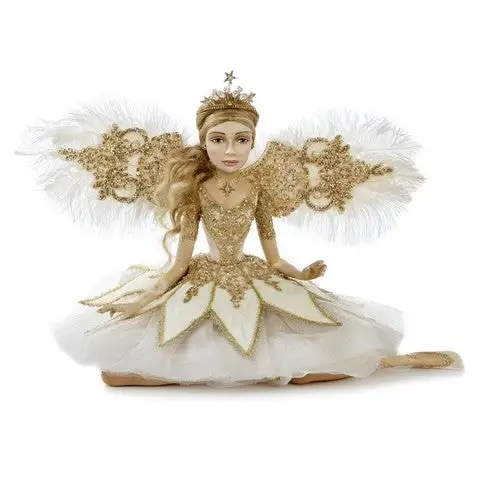22" Gold & White Moonstruck Fairy 3 22" Gold & White Moonstruck Fairy