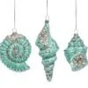 Mark Roberts 5"-7" Assorted Turquoise Seashell Ornament Set Of 3 -Christmas decorations 8003641280 5ee9a441 dca1 43ab a56c 81aecc209bd4