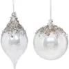 5" Jeweled Sparkle Assorted Ornament Set Of 4 -Christmas decorations 8003641894 1