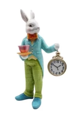 Mark Roberts 18.5" Rabbit With A Clock