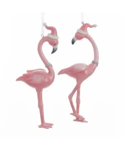 6" Fa La La Flamingos Set Of 2