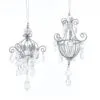 6" Silver Assorted Chandelier Set Of 6 1 6" Silver Assorted Chandelier Set Of 6 -Christmas decorations 8613149562 1