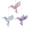 3" Iridescent Hummingbird Ornament Set Of 12 -Christmas decorations 8613150472
