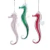 7" Seahorse Glittered Glass Ornament Set Of 6 -Christmas decorations 8613150844 1