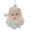 5" Pink & Silver Santa Head Ornament Set Of 2 1 5" Pink & Silver Santa Head Ornament Set Of 2 -Christmas decorations 8613154352 1