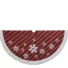 48" Red & Green Plaid Tree Skirt With Snowflakes 1 48" Red & Green Plaid Tree Skirt With Snowflakes -Christmas decorations 8613169350 d70a5194 bb53 4052 87bc e09198de65dd