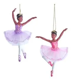 5.5" Melanated Ballerina Assorted Set Of 2