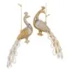 3.5" Gold & Platinum Peacock Ornament Set Of 6 -Christmas decorations 8613182248