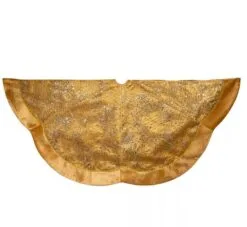 60" Gold Glitter Tree Skirt